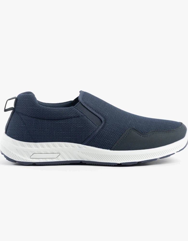 CRAIG Mens Wide-Fit Trainers Navy