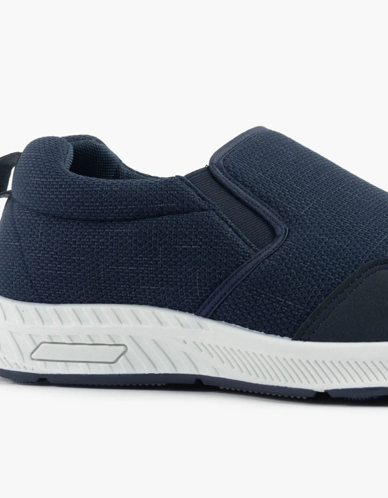 CRAIG Mens Wide-Fit Trainers Navy
