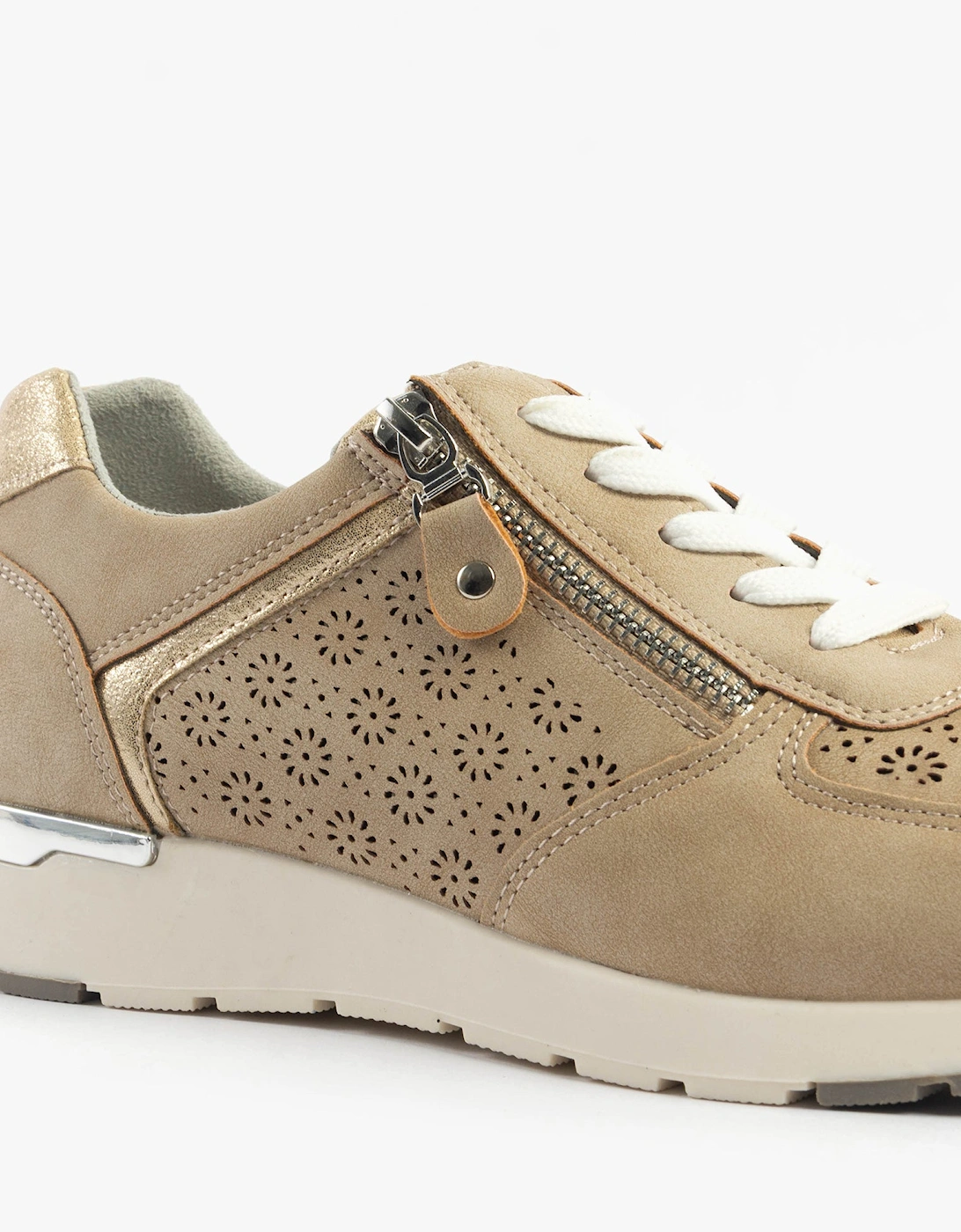 BARBARA Womens Trainers Beige