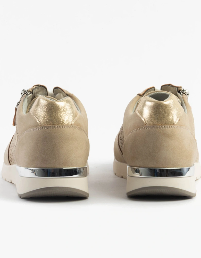 BARBARA Womens Trainers Beige