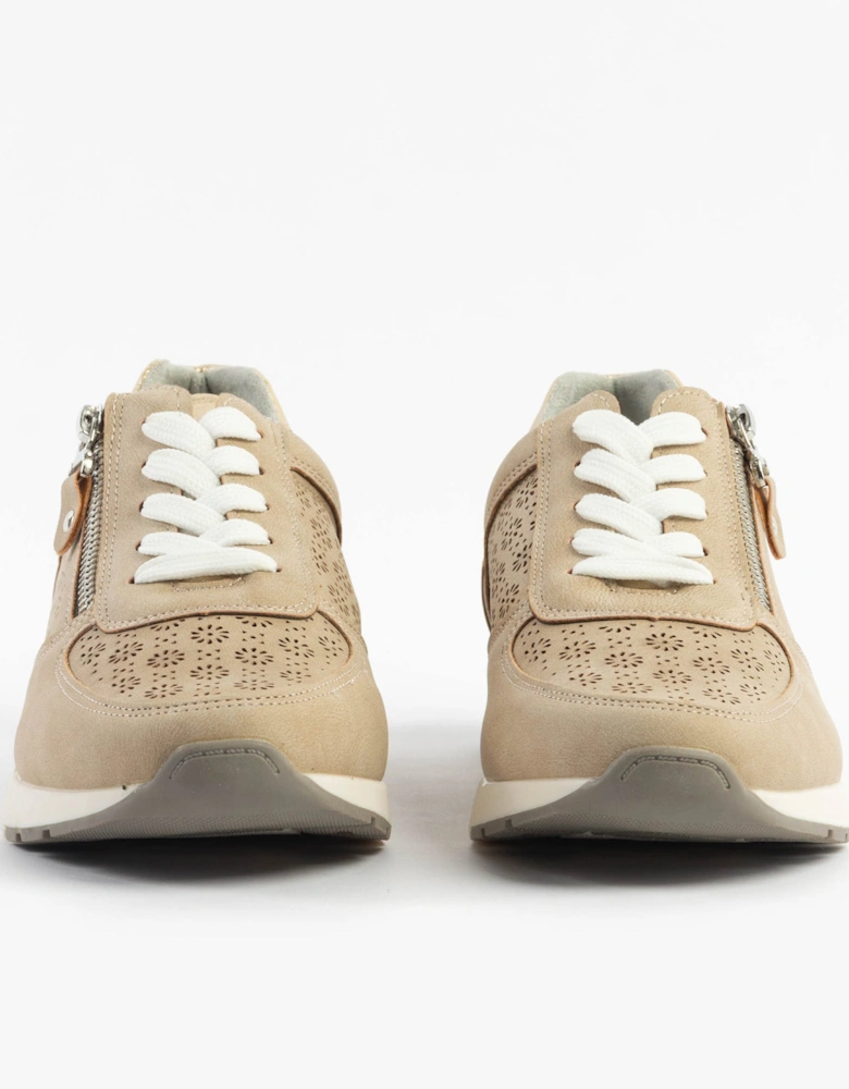 BARBARA Womens Trainers Beige