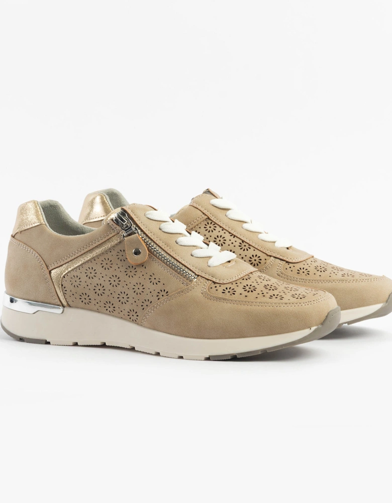BARBARA Womens Trainers Beige