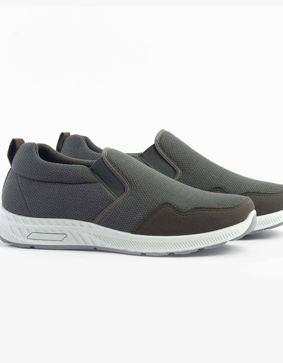 CRAIG Mens Wide-Fit Trainers Grey