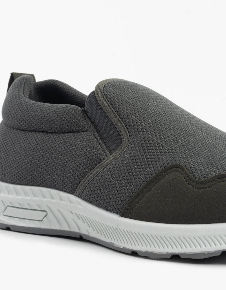 CRAIG Mens Wide-Fit Trainers Grey