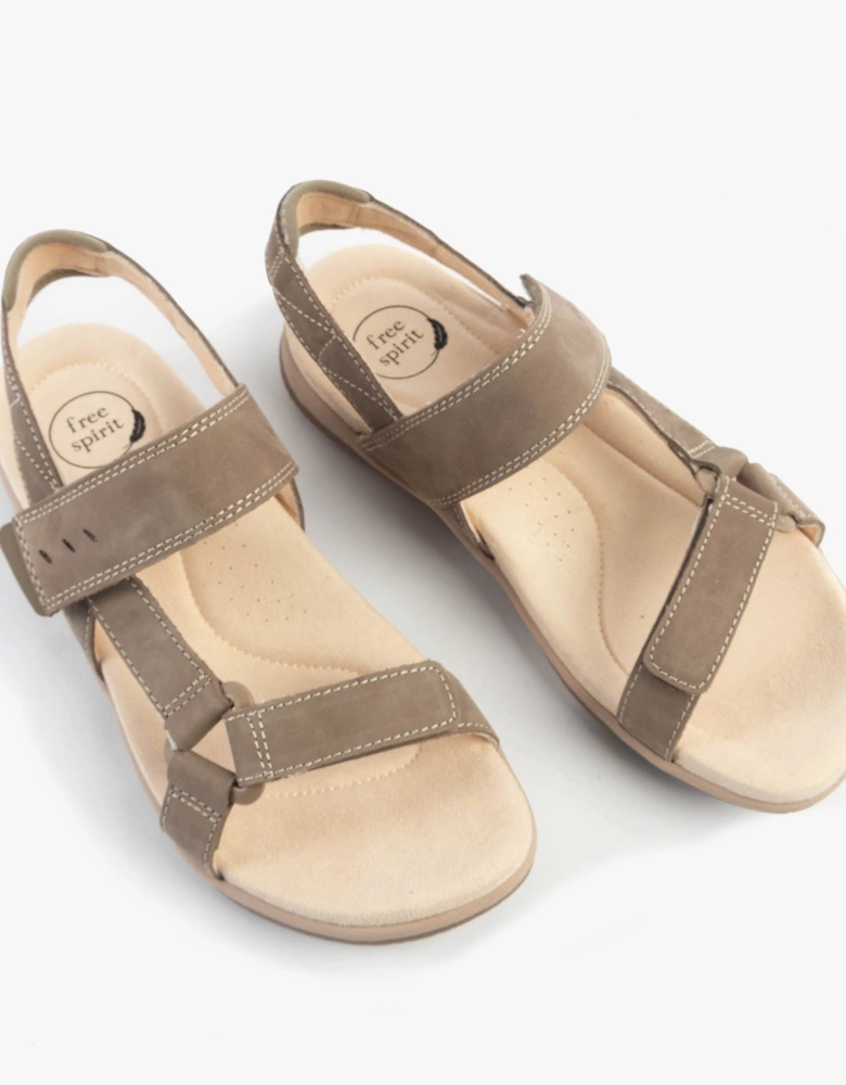 Free Spirit ELARA Womens Sandals Walnut