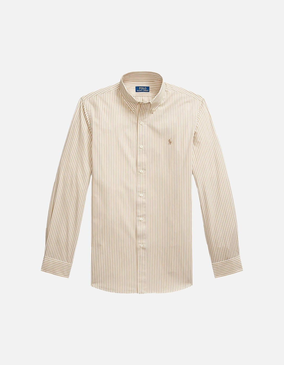 LS Poplin Sport Shirt 020 Coastal Beige White, 4 of 3