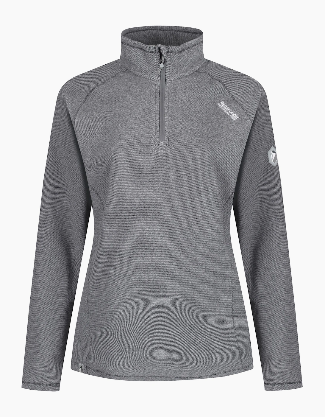 Regatta Women's Grey Great Outdoors / Montes Half Zip Fleece Top - Size: 16