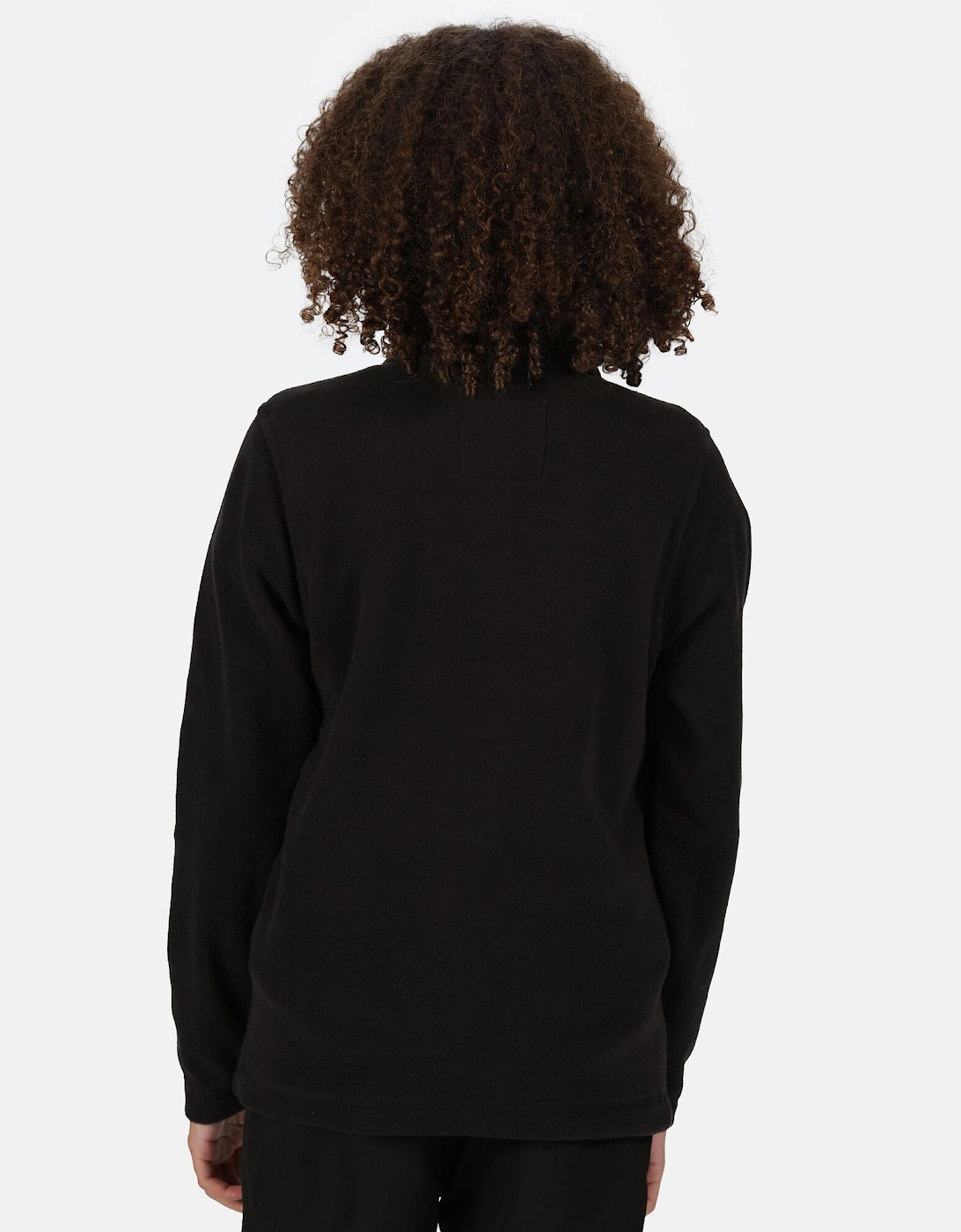 Regatta Childrens Unisex Great Outdoors Childrens/Kids Hot Shot II Half Zip Fleece Top (Black/Black) - Size 5-6Y - Image 3