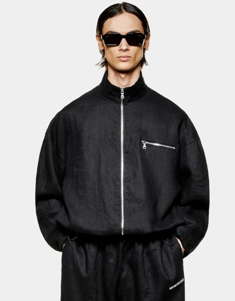 Linen Track Jacket