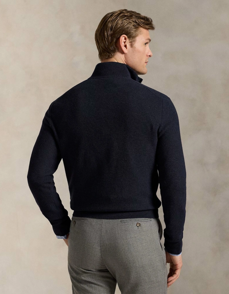 Cotton Pullover 001 Navy Heather