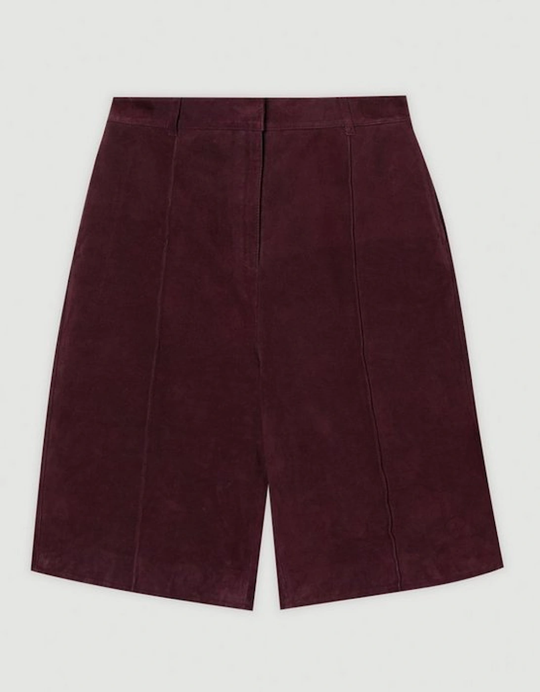 Suede Tailored Longline Short