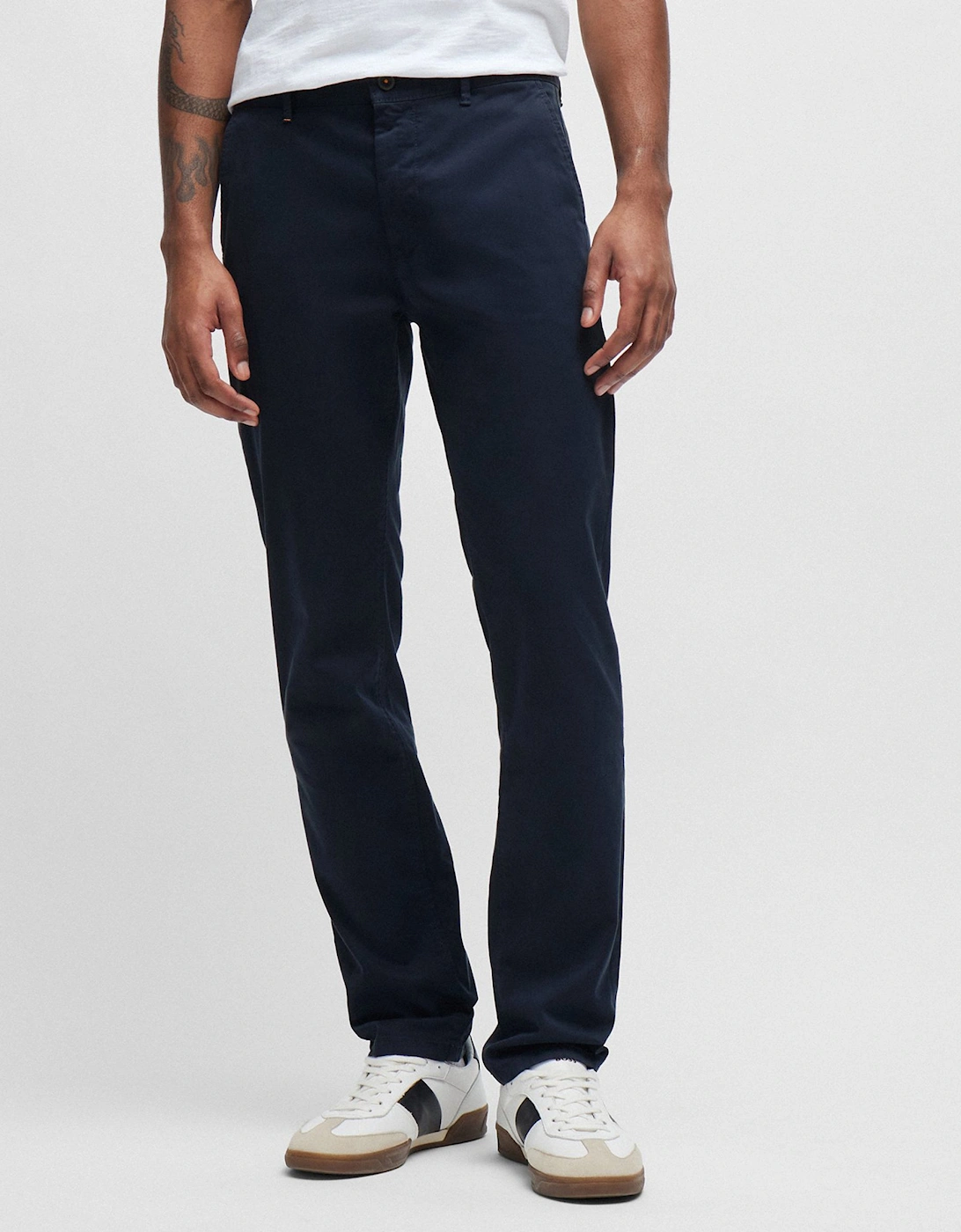 Satin Chino_slim Trousers