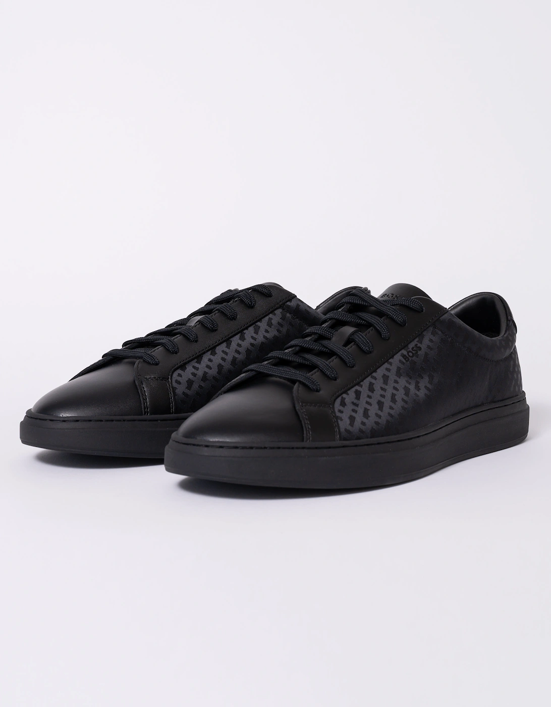 BOSS Orange Kieran_Tenn_nymn Mens Trainers 50548699 - Black 005, 2 of 1
