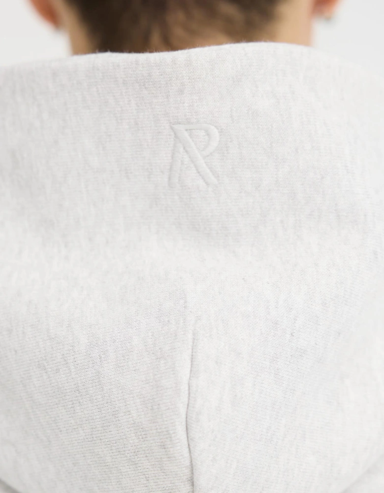 Oversized Initial Boxy Hoodie
