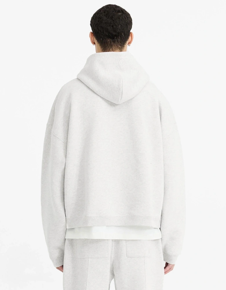 Oversized Initial Boxy Hoodie