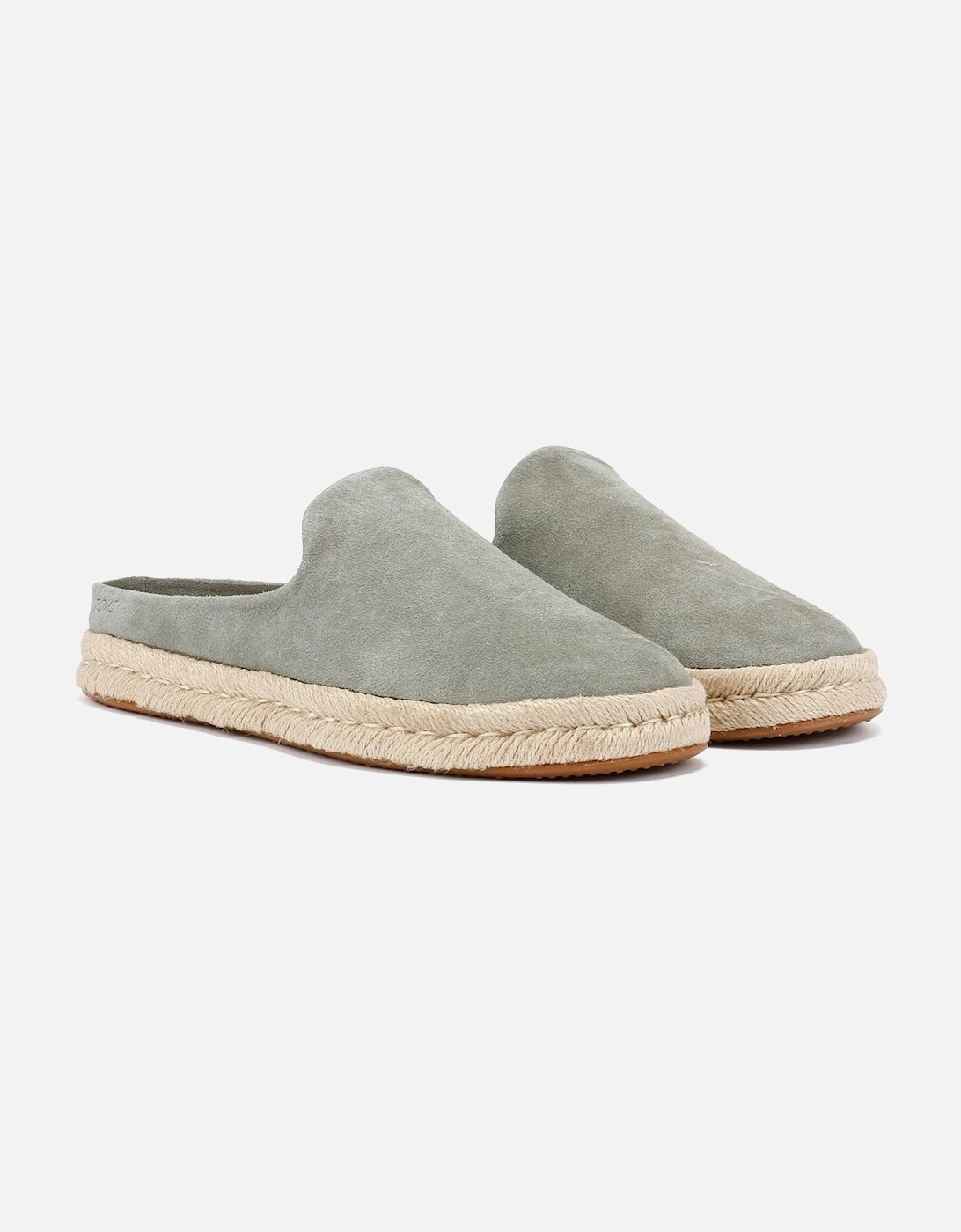 Santiago Suede Men's Vetiver Grey Mules, 9 of 8