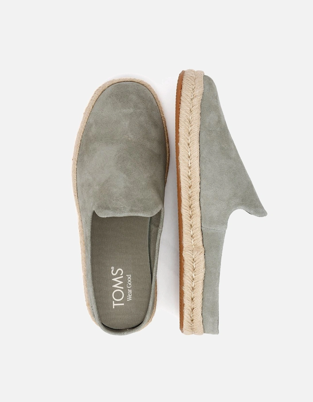 Santiago Suede Men's Vetiver Grey Mules