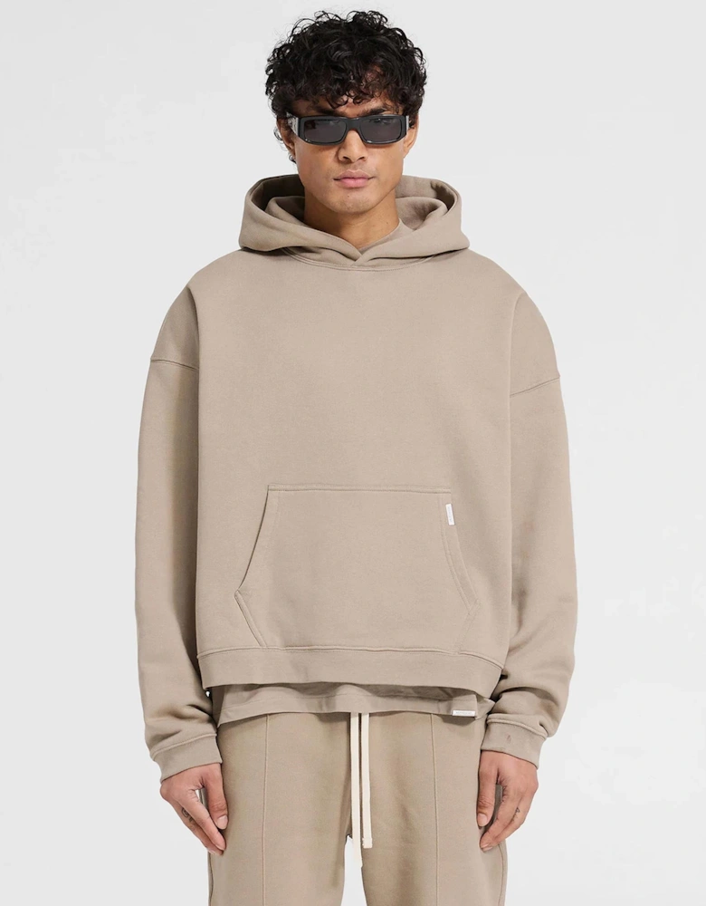 Oversized Initial Boxy Hoodie
