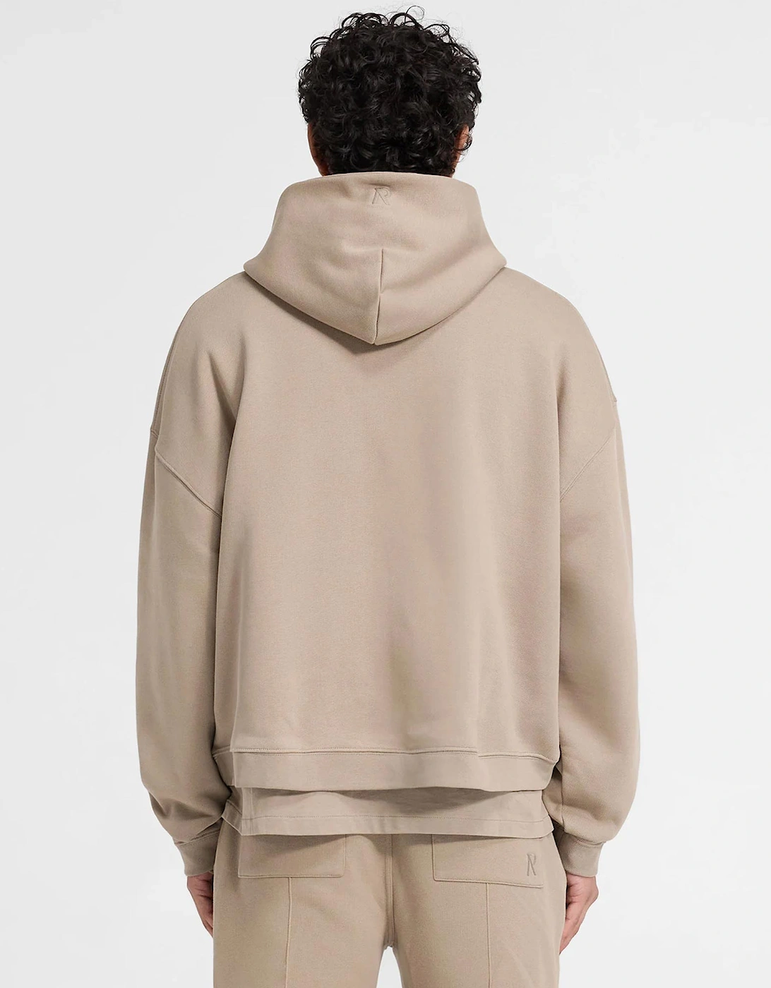 Oversized Initial Boxy Hoodie