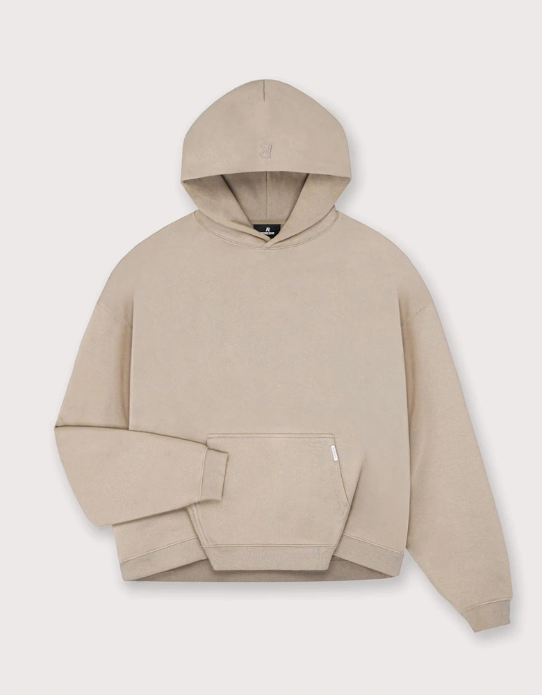 Oversized Initial Boxy Hoodie