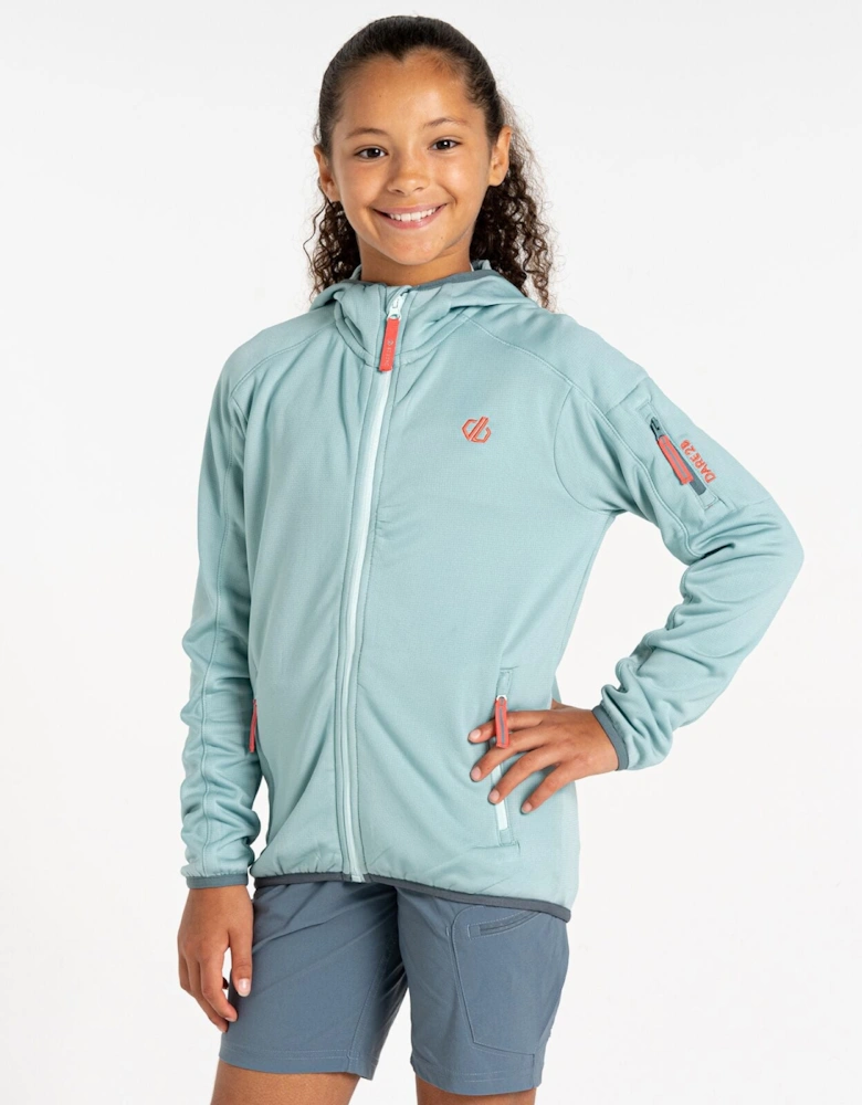 Kids Explore Hooded Full Zip Fleece