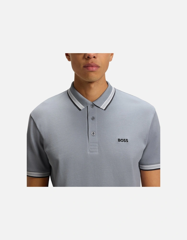 BOSS Paddy Piqué Polo Shirt Grey