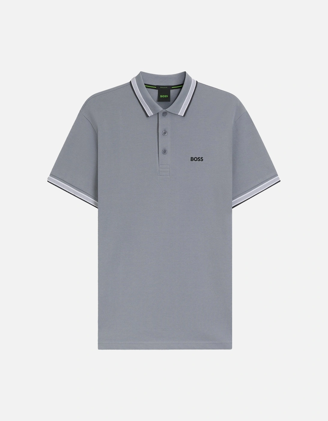 BOSS Paddy Piqué Polo Shirt Grey, 5 of 4