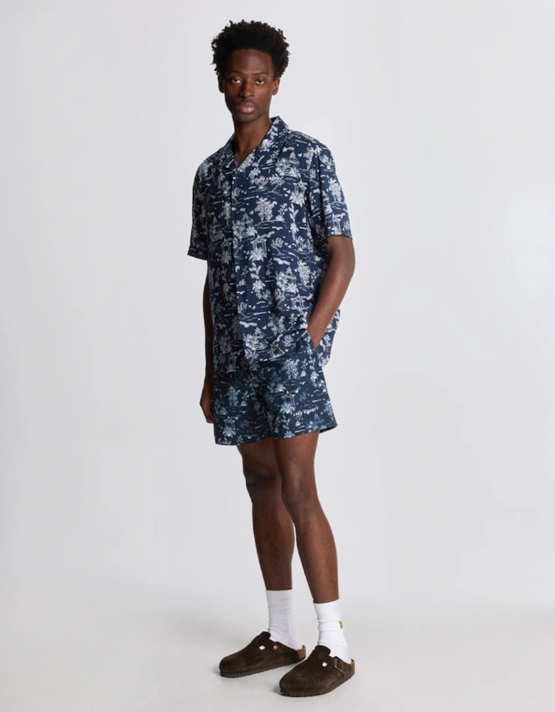 Botanical Garden Print Resort Shirt