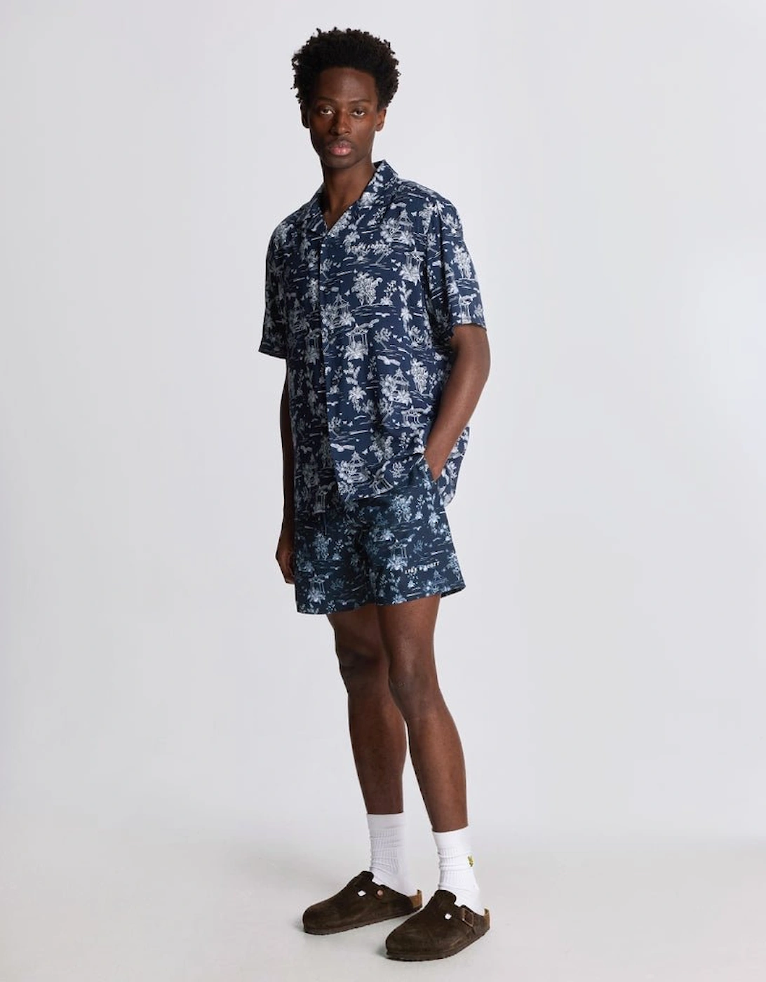 Botanical Garden Print Resort Shirt