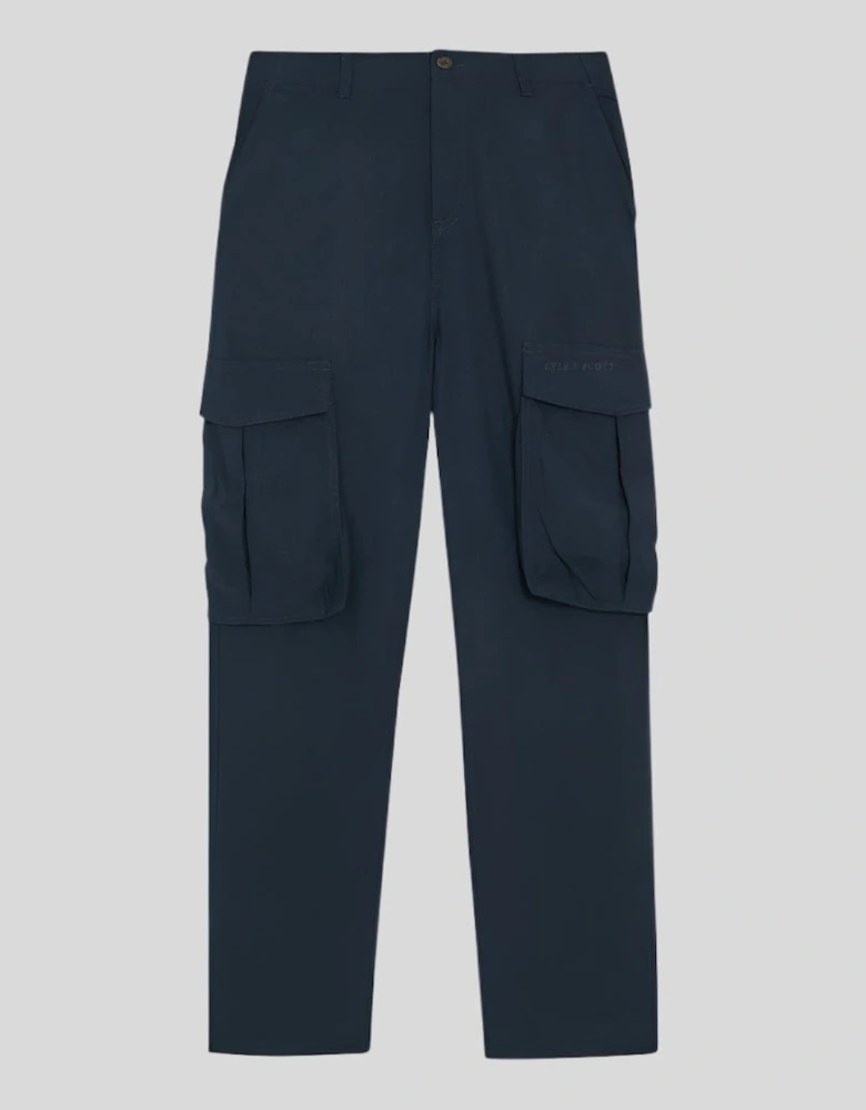 Cotton Linen Cargo Trousers