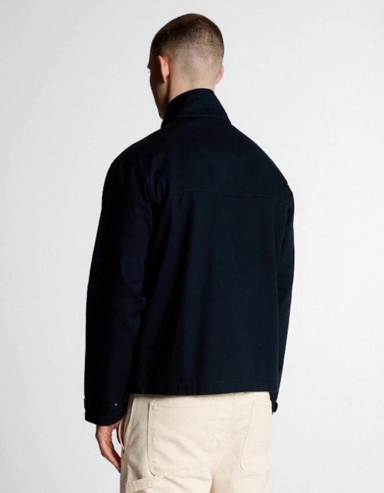 High Neck Twill Jacket