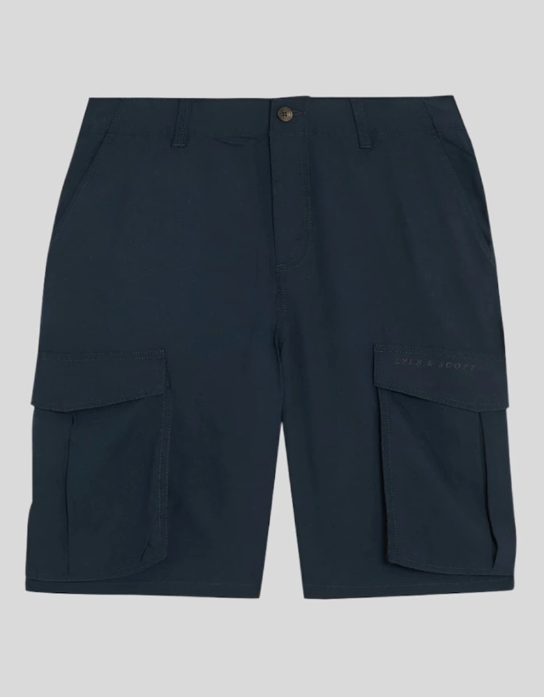 Cotton Linen Cargo Shorts