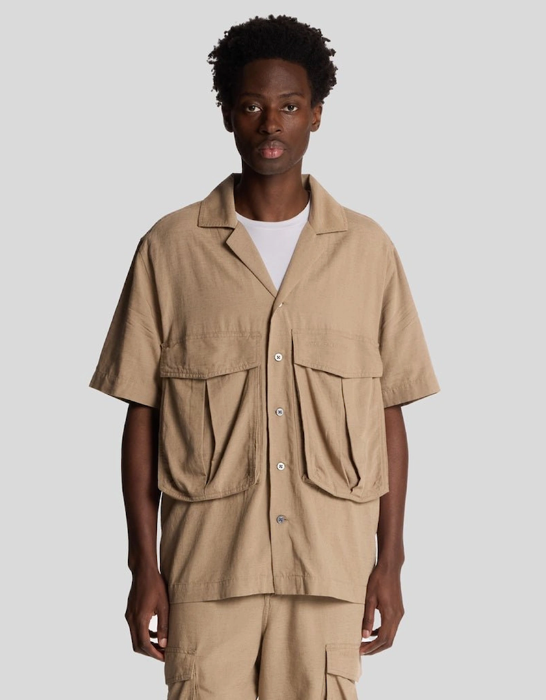Cotton Linen Revere Collar Shirt, 6 of 5