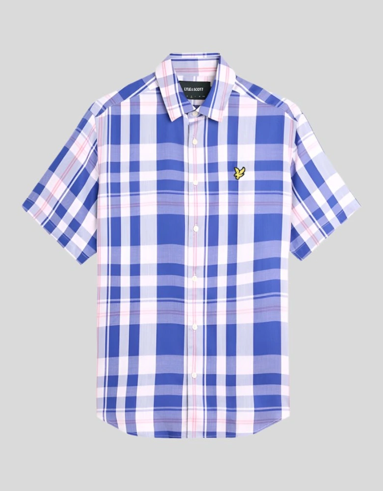 Oversized Tartan Short Sleeve Shirt