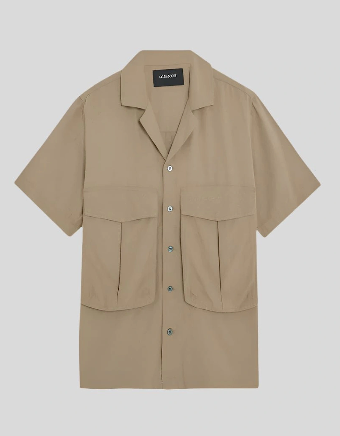 Cotton Linen Revere Collar Shirt