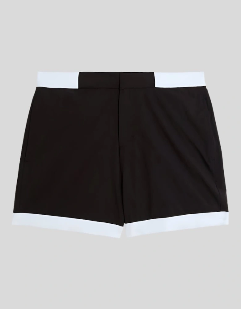 Contrast Hem Swim Shorts