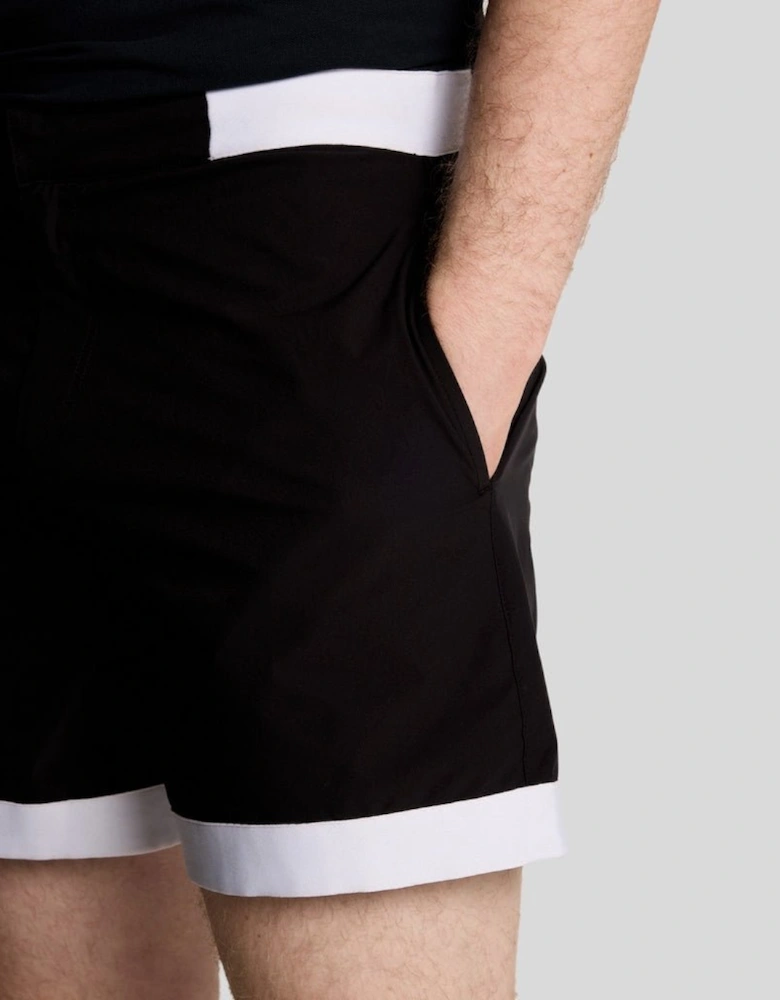 Contrast Hem Swim Shorts