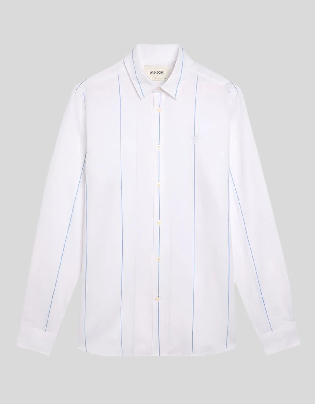 Linen Stripe Long Sleeve Shirt