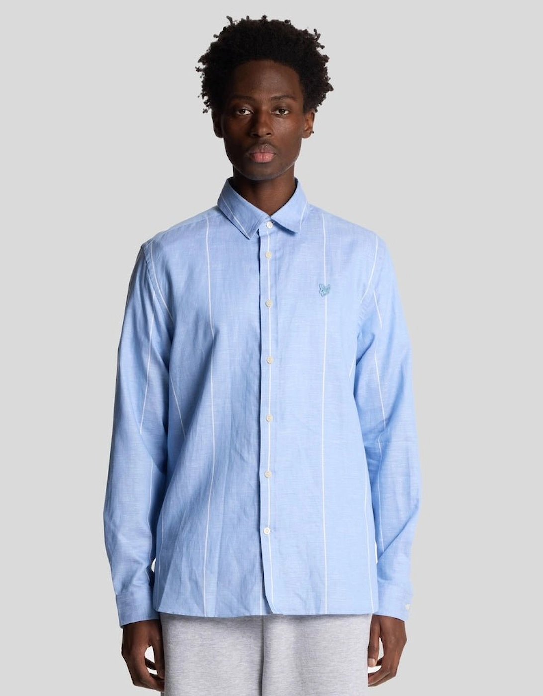 Linen Stripe Long Sleeve Shirt, 6 of 5
