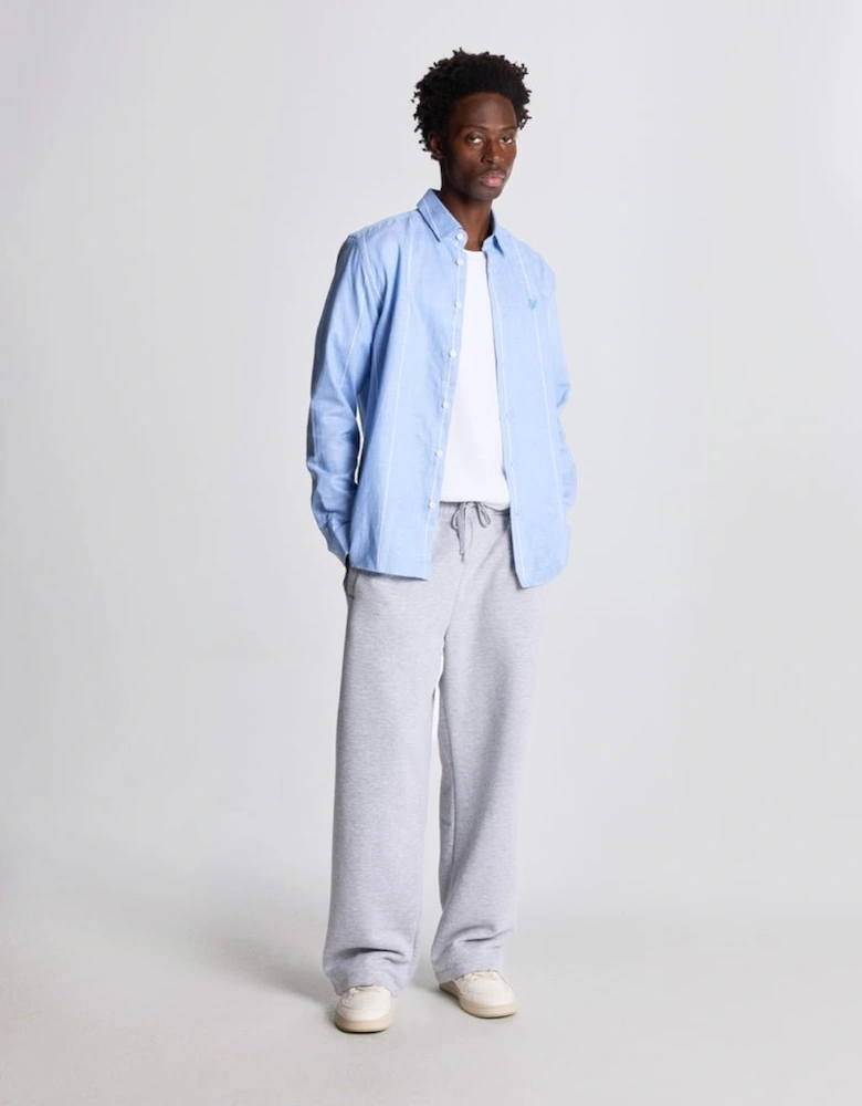 Linen Stripe Long Sleeve Shirt