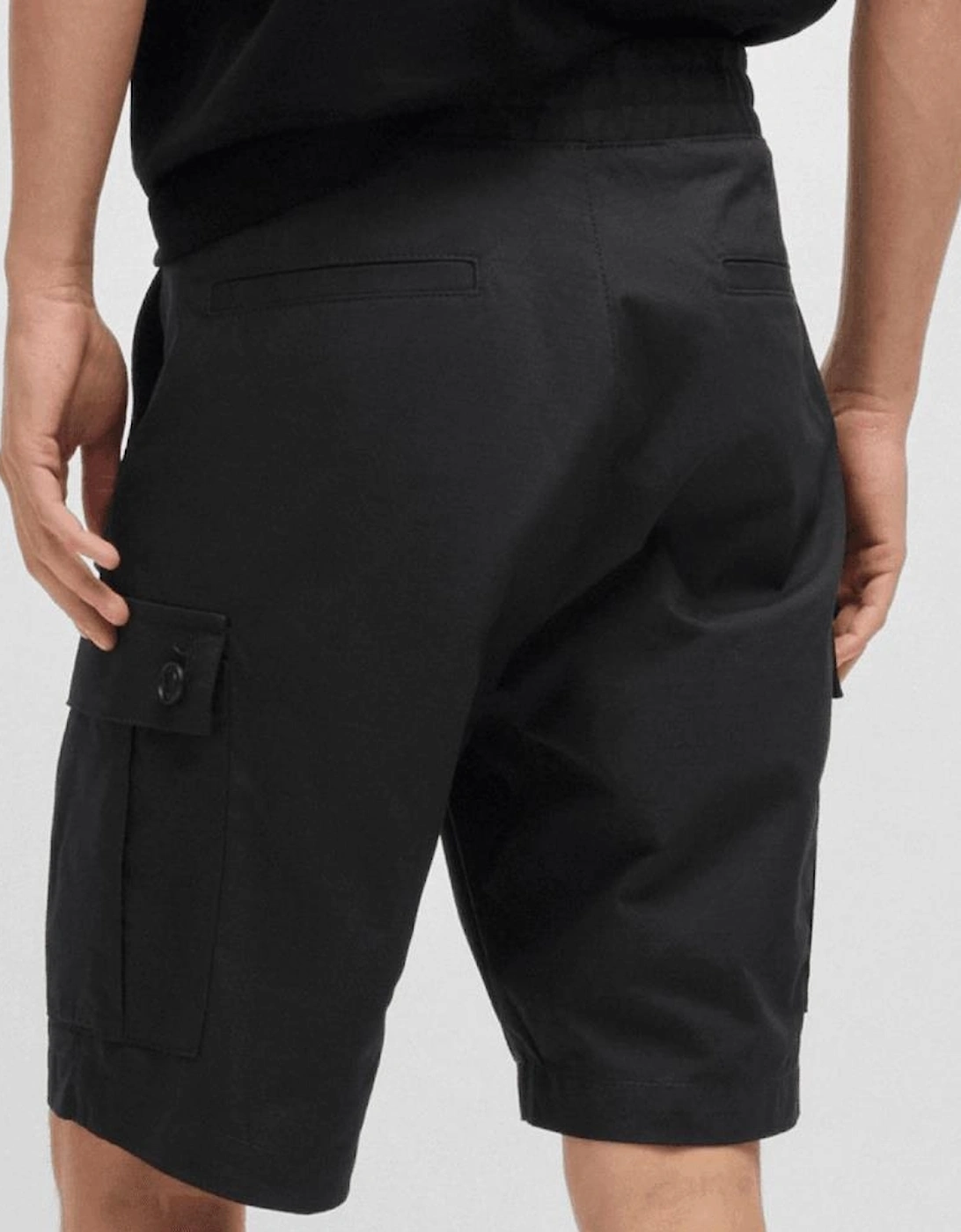 Garlio242 Cotton Patch Logo Black Shorts