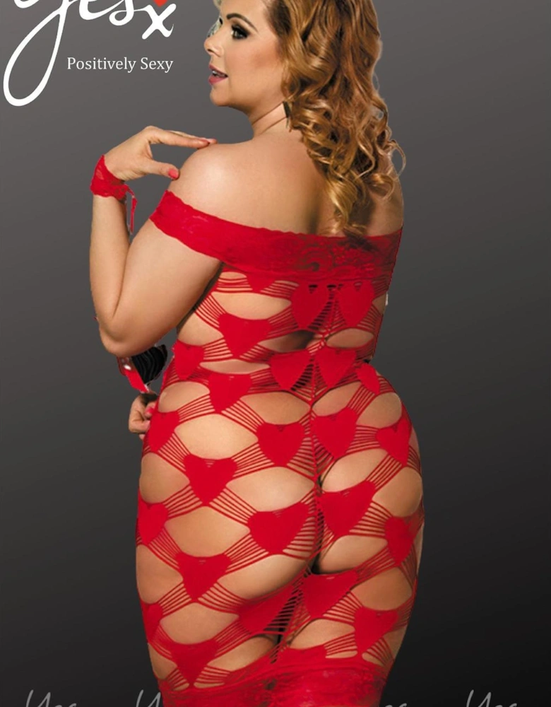 Alluring Bodysuit by Women - Red Bodystockings