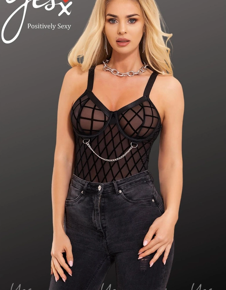 Alluring Bodysuit by Women - Black Bodies