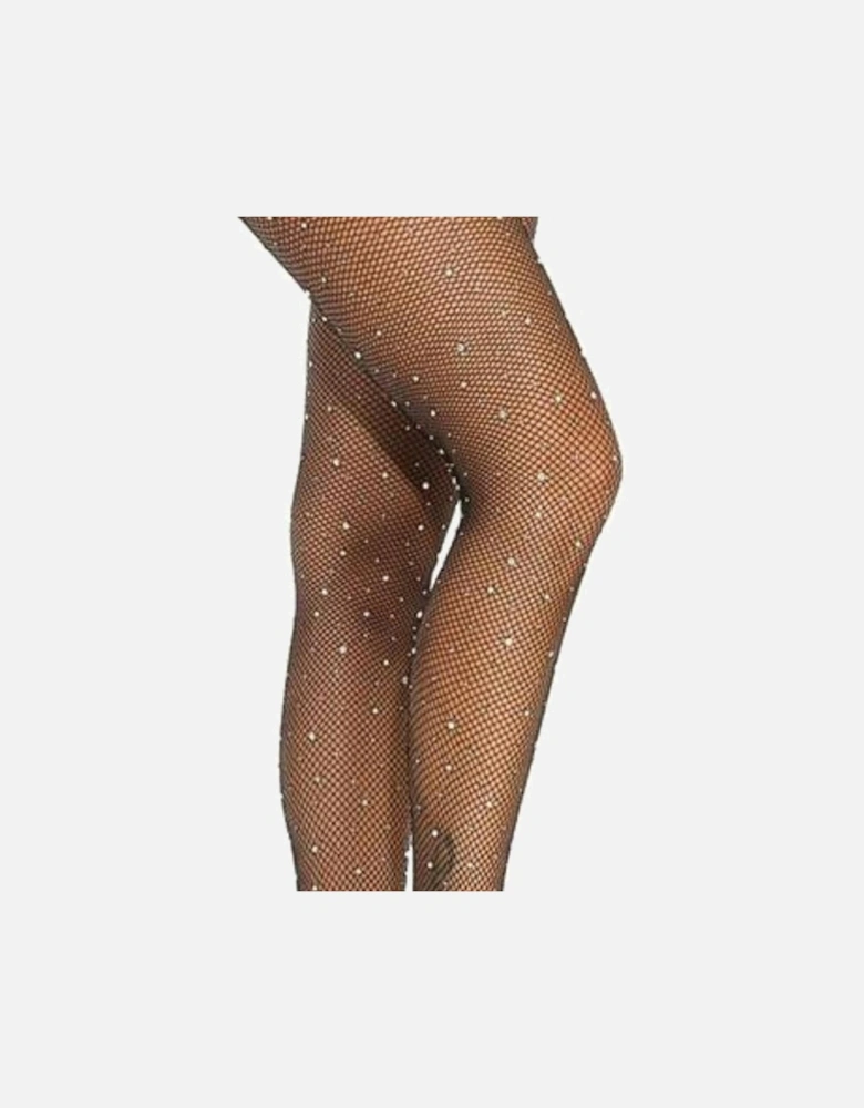 Fishnet hosiery crotchless Crotchless by Women - Black Tights