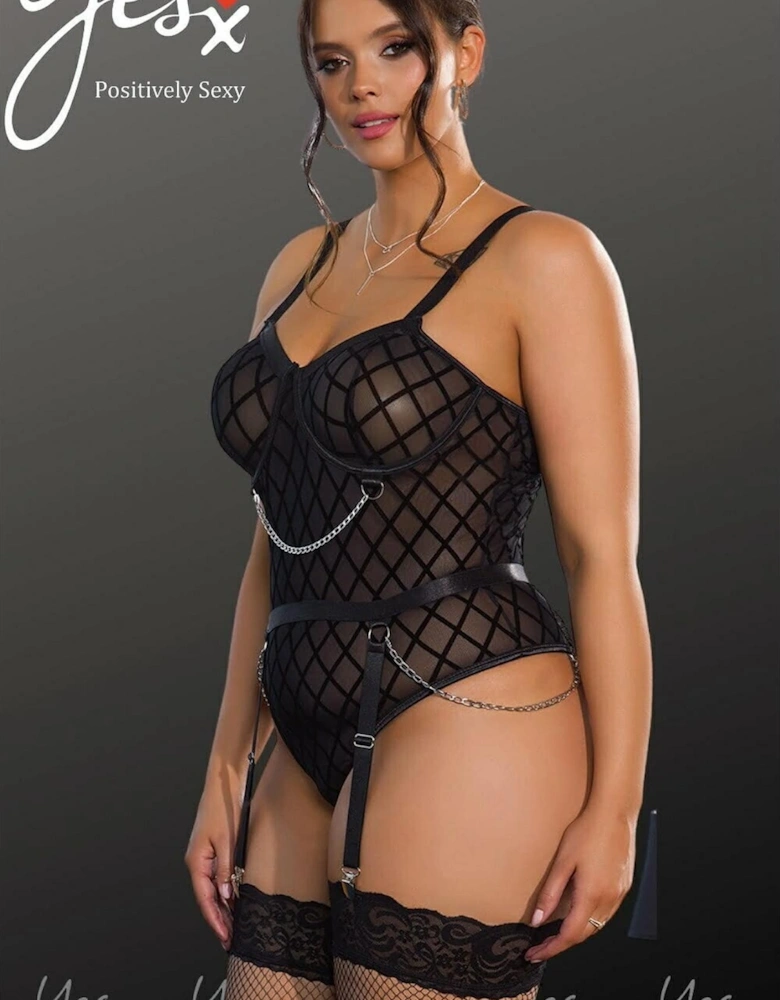 Alluring Bodysuit by Women - Black Bodies
