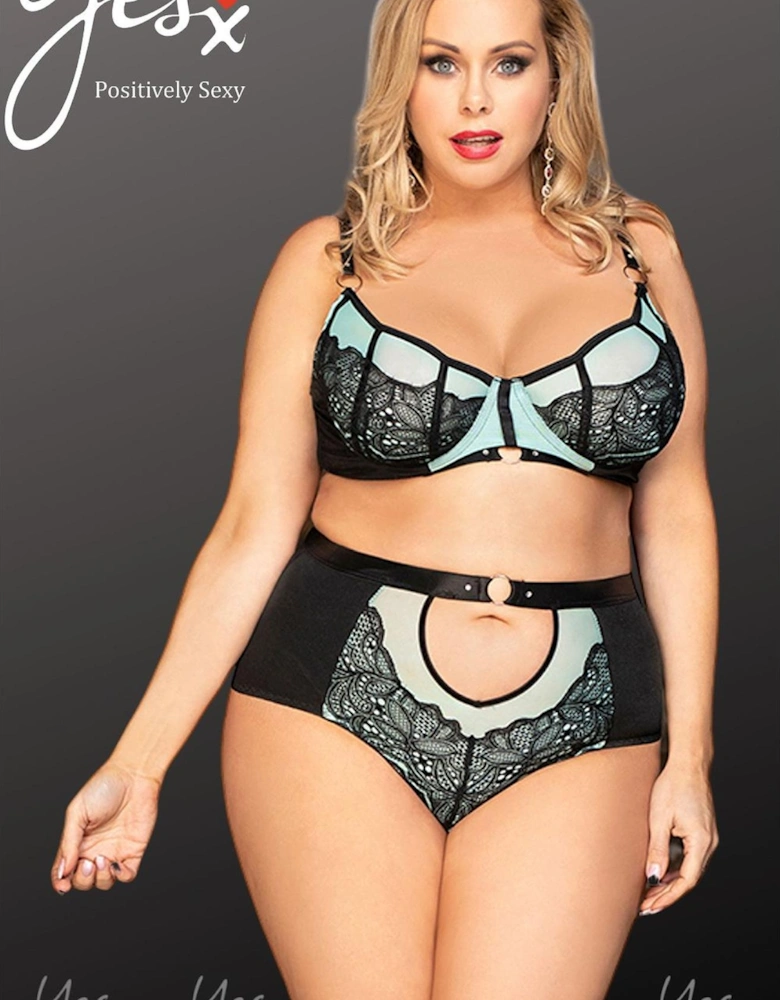 Lingerie Set Underwired Lace by Women - Blackblue Lingerie Sets
