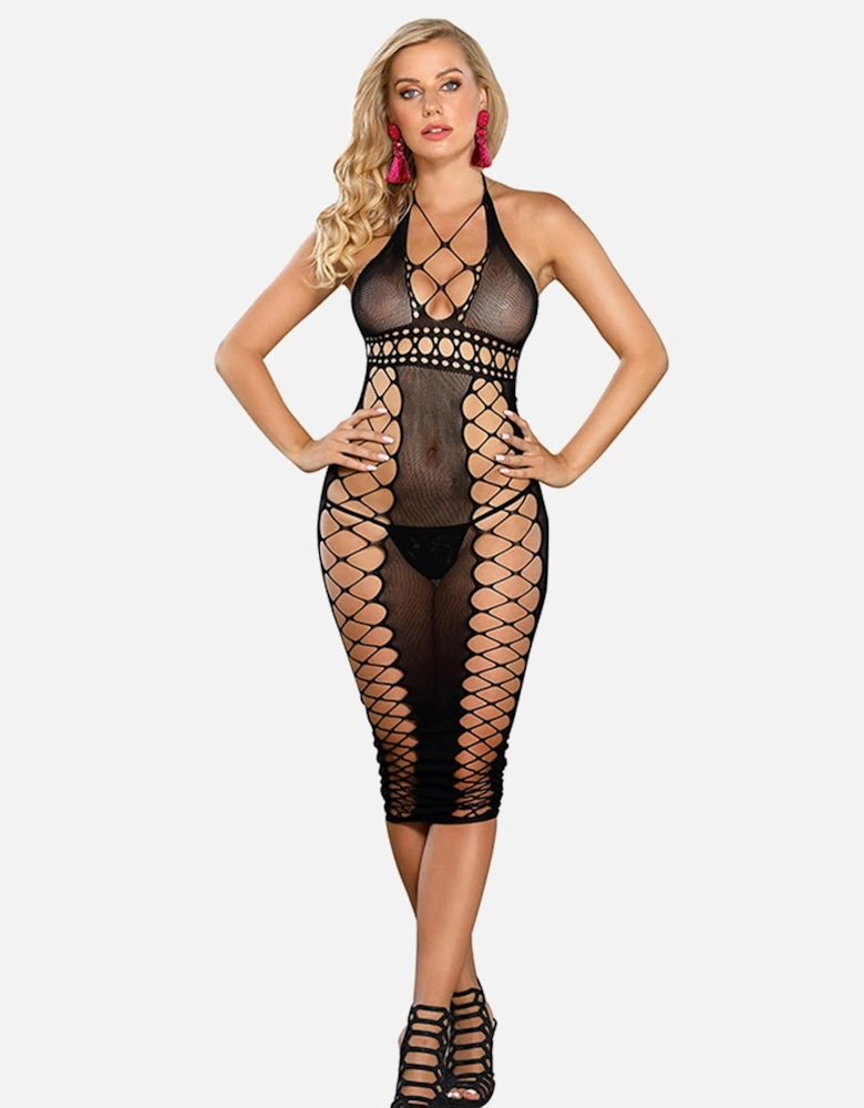 Dress halter Halter by Women - Black Dresses
