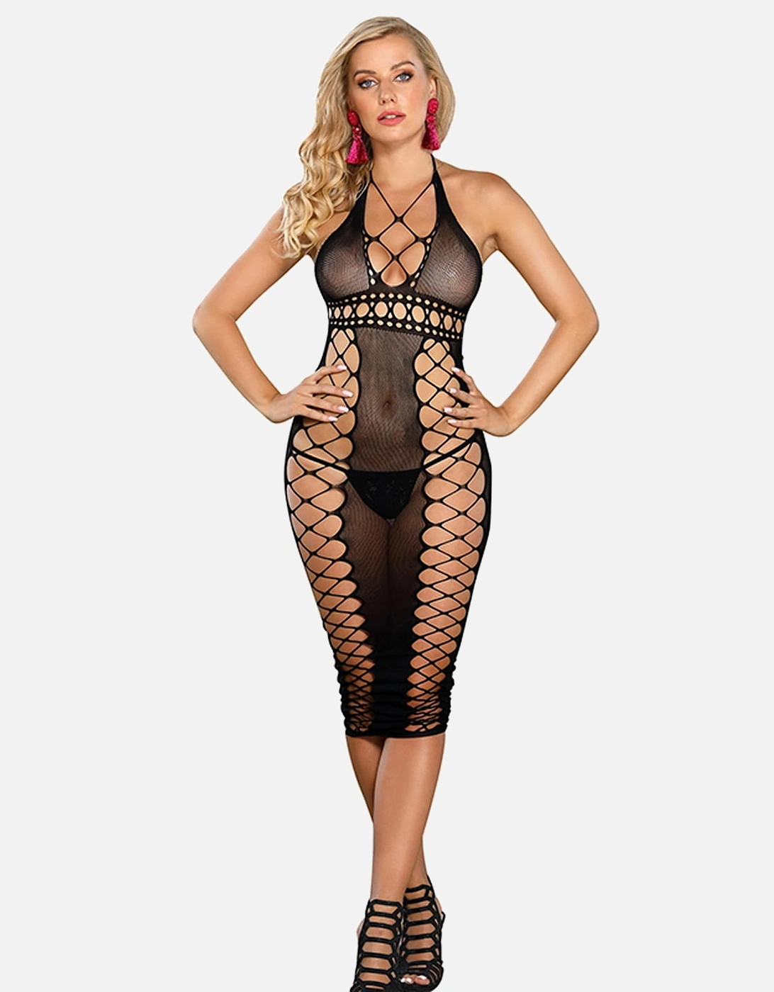 Dress halter Halter by Women - Black Dresses