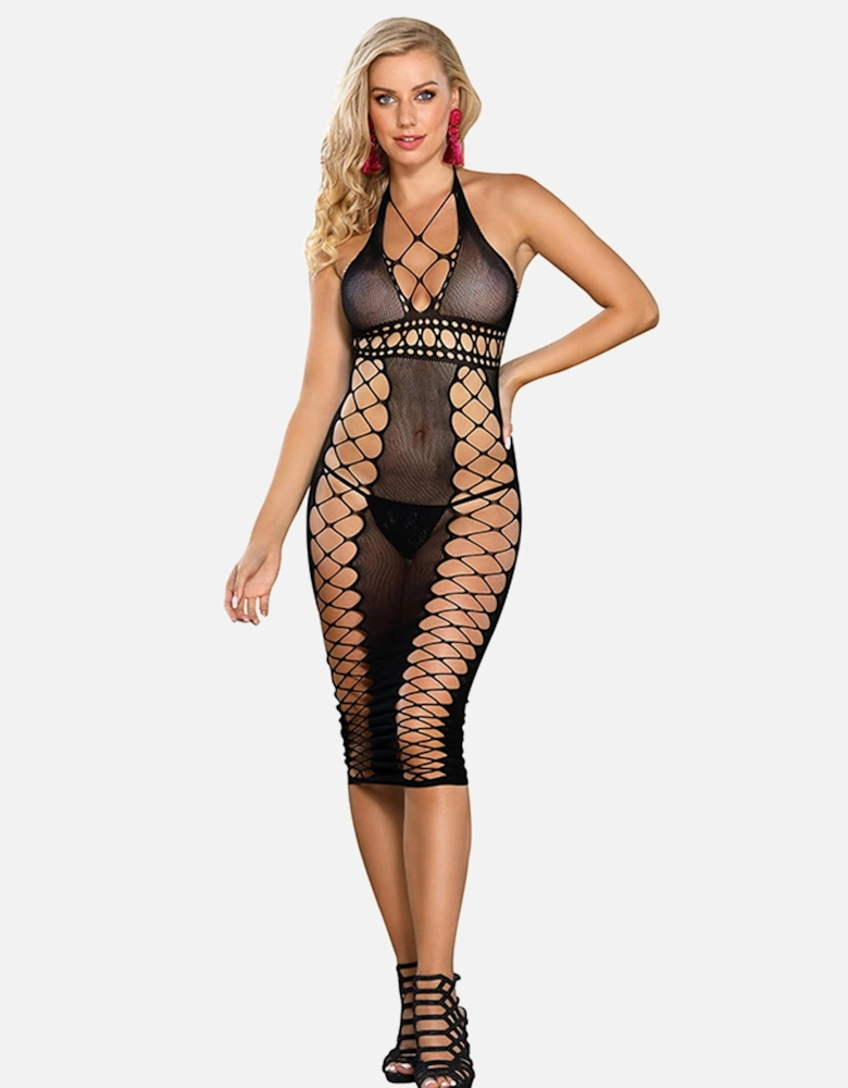 Dress halter Halter by Women - Black Dresses