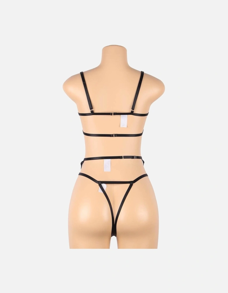 YX867 3 Piece Bra Set Women - Black